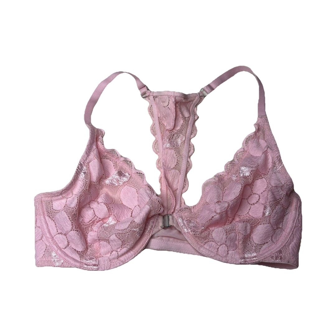Aerie Bra Bralette Light Pink Wireless No Padding Or Lining Racerback Size 34D